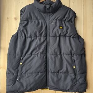 Caterpillar Arctic Zone Insulated Puffer Vest Yellow Black Mens 3XL